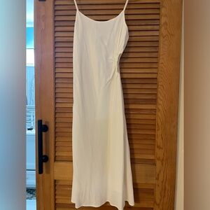White side cutout dress